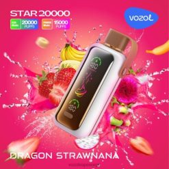 Vozol Vape Nikotin - VOZOL STAR 20 000 drage strawnana 84T4P403