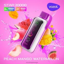 Vozol Vape Norge - VOZOL STAR 20 000 fersken mango vannmelon 84T4P411