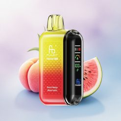 Fumot Tornado 20000 Puffs Fersken Mango Vannmelon med Dual Mesh Coil og 850mAh Batteri
