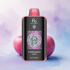 Fumot Tornado 25000 Puffs Kirsebomb Skjerm 700mAh 20ml Nikotin