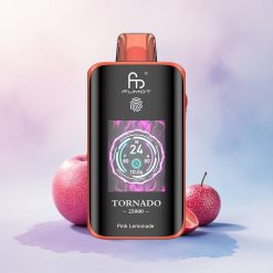 Fumot Tornado 25000 Puffs Rosa Sitronade med HD-skjerm og 700mAh batteri