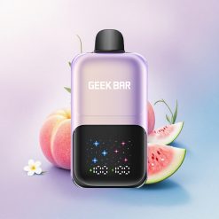 GEEK BAR 2GO 20ml 50000 Puffs Fersken Mango Vannmelon Is med 3-nivå justerbar smak/kulhet og 20mL kapasitet