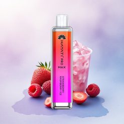 Hayati Pro Max 4000 Puffs Jordbær Bringebær Is med 5% Nikotin og 1400mAh Batteri