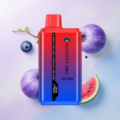 Hayati Pro Ultra 15000 Puffs Blåbær Hubba Bubba Vannmelon Hubba Bubba med 850mAh og 2% nikotin