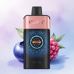 IGET ONE 12000 Puffs Blåbær Bringebær 2700 mAh Dual Mesh