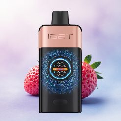 IGET ONE 12000 Puffs Jordbær Bringebær 2700 mAh Dual Mesh