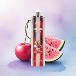 JNR Shisha Hookah 12000 Kirsebær Vannmelon Frost med 750mAh og 0% nikotin