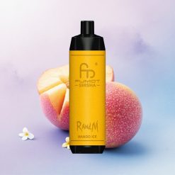 RandM Fumot Shisha 10000 Puffs Mango Is med 0,6ohm Mesh Coil og 850 mAh Batteri