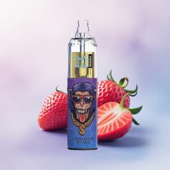 RandM Fumot Tornado 7000 Puffs Jordbær Rød Okse med 850 mAh Batteri og Justerbar Luftstrøm