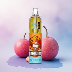 RandM Fumot Tornado 7000 Puffs Rød Energi Is med 850 mAh og justerbar lufttilførsel