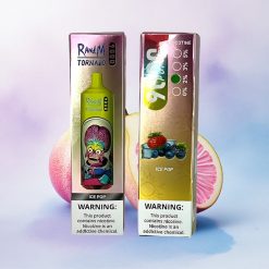 RandM Fumot Tornado 9000 Puffs Iskrem Blåse 850 mAh Gittervikling 18 mL