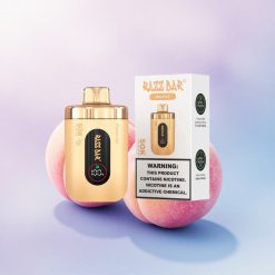 Razz Bar 50K Puffs Fersken Is 1.0 Ohm Mesh Coil 650 mAh