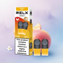Relx Pod Pro 2 Vape Device Mango Is 18mg/ml Nikotin med 1,9ml Kapasitet og 3 Spenningsjusteringer
