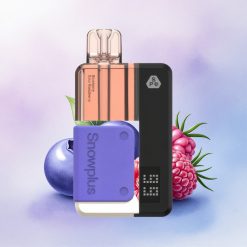 Snowplus Swift 15000 Puffs Pod Kit Blåbær Sur Bringebær Dual Mesh 1000 mAh 12 ml
