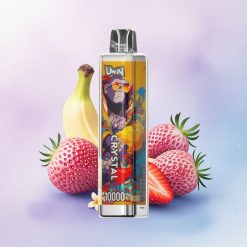 Uwin Crystal 10000 Puffs Jordbær Banan Lys 650mAh RGB