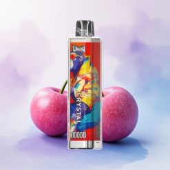 Uwin Crystal 10000 Puffs Kirsebær Bær 5% nikotin 650mAh RGB
