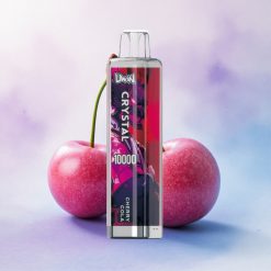 Uwin Crystal 10000 Puffs Kirsebær Cola Lys med 18ml og 650mAh